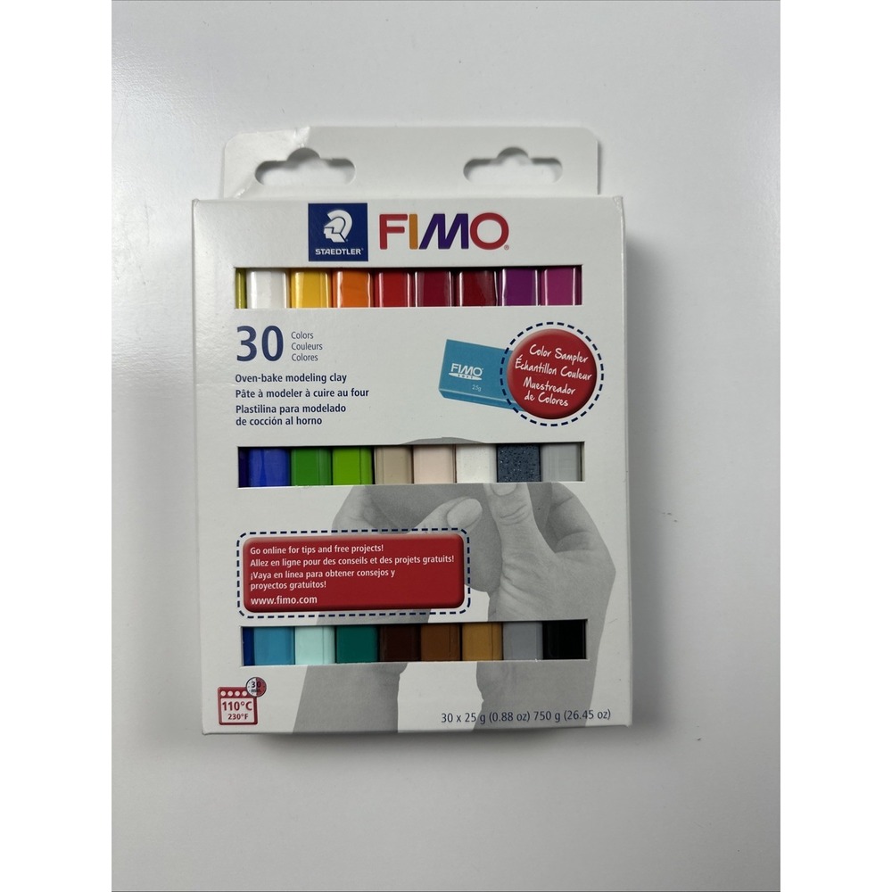 Staedtler FIMO soft Polymer Clay - Oven Bake Clay, 30 Pieces, Assorted Colors